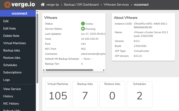 圖4、透過連線器連接VMware vCeneter